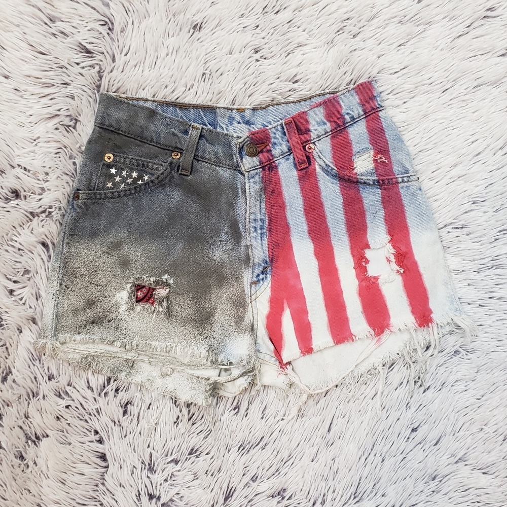 Vintage Levis Custom Distressed Shorts